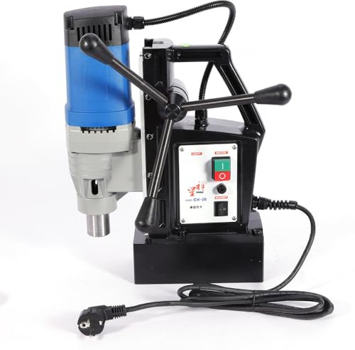 Trapano magnetico portatile Mag, per lavorazione dei metalli, 1680 W, piastra in acciaio, trapano a spirale professionale, con corda di sicurezza