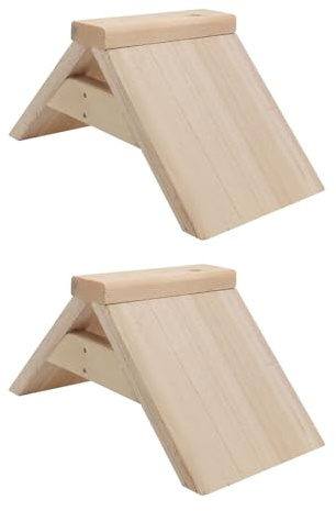 Homoyoyo 2pcs Solid Wood Pigeon Perch Rest Stand for Birds Dove Pigeon Supplies Perch