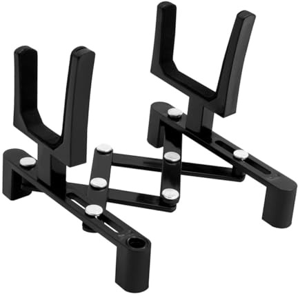 Alasum Support Pliable pour Violon Noir Stand de Sol Stable et Portable Accessoire Antirayures pour Musiciens Amateurs et Professionnels Pliage Compact pour Transport Facile