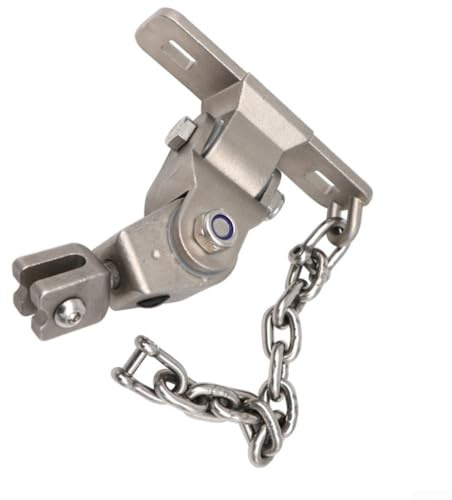 Gancio girevole in acciaio inossidabile 304, rotazione a 360 gradi, resistente, capacità di 799,7 kg, funzionamento silenzioso per interni ed esterni, portico, patio, giardino, 17 x 14 cm