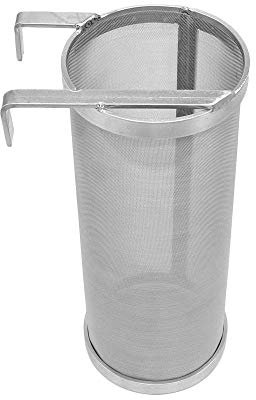 Merrday Stainless Hop Spider Beer Keg Trockentrichterfilter Filter Strainer 300 Micron Mesh für Bier zu Hause Brewing Kettle Kegging Equipment 4X10 inch