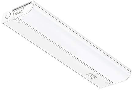 GETINLIGHT Inlight 12-inch Hardwired Only LED Under Cabinet Lighting, Daylight White(5000k), Dimmable, Matte White Finished, ETL Listed, IN-0201-11-WH-50