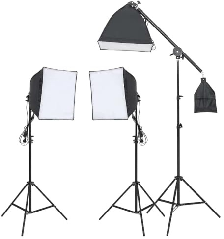 vidaXL Studiobelysning med stativ & softbox, studioljus, studio belysning, kamerabelysning, ljusset, kamera belysning, fotobelysning