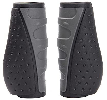 Bike Handlebar Grips Short, Bicycle Handle Grips Ergonomic Antislip Shift Replacement Grips, Rubber Comfort Bike Grips for BMX MTB Mountain Road Bike(90mm/130mm)