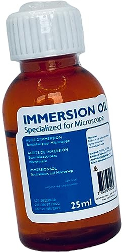 Premium Microscope Immersion Oil for Olympus, Nikon, Keyence, and More - RMY Brand - Enhance Your Microscopy Experience! 25 ml-Universal Microscope Oil for All Types of Microscopes