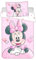 Jerry Fabrics Minnie Powder Pink Bedding Set for Baby or Junior Bed, 100% Cotton, Duvet Cover 100 x 135 cm + Pillowcase