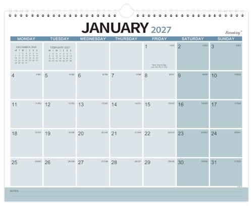 Kamaking Calendar 2027 UK, Calendar from Jan. to Dec. 2027, 12 Months