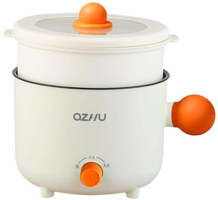 Poêle électrique portable multifonction 110V, avec revêtement antiadhésif et poignée boule, idéale pour le camping, les déplacements et la cuisine à la maison. Facile à nettoyer.