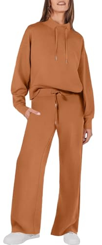 SCBFDI Pantaloni della Tuta da Donna Pigiama Donna Estivo Pantaloni Tute da Ginnastica Coordinato Tuta Apicoltore per Palestra Tattici Completo Elegante Beige XL