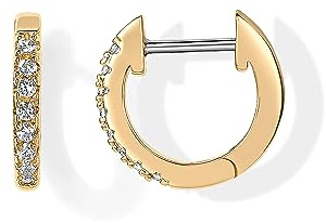 PAVOI Womens 14K Yellow Gold-Plated-Base Cubic Zirconia Cuff Earring