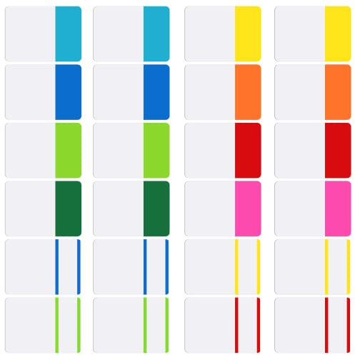 OWLKELA Haftstreifen 480 Stück, 2.5 * 4cm - Tabs selbstklebend, Haftnotizen zum Markieren und Hervorheben von Seiten Schreibbar, Repositionierbar