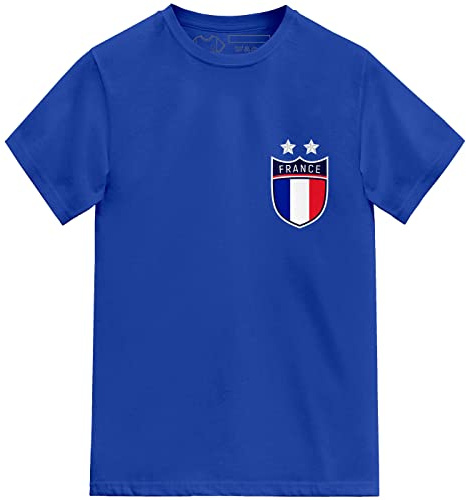 FOOTEEZ France Home T-Shirt de Football pour Enfant