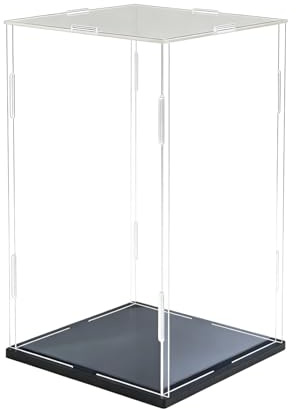 IDAFSA Clear Acrylic Display Case, 6*6*10inch (15*15*H25cm)