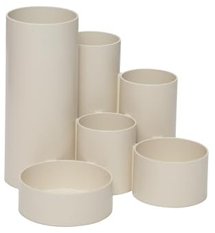 MAUL Stiftehalter MAULtubo Recycling Ø15x12,5 cm | Schreibtisch Organizer mit 6 Köchern | Büro Organizer für Stifte, Kugelschreiber, Pinsel und Schere | Stilvoller Stifte Organizer | Weiß