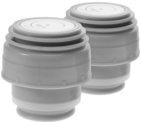 SECFOU Insulated Water Bottle Replacement Lid and Vacuum Flask Stopper Compatible with Haers 45mm Mouth 500ml-1200ml Grey Thermal Mug Accessory for Outdoor Travel and Leak-Proof Use