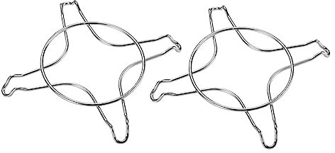 2 Pièces Supports de Cuisinière Antidérapants Acier Inoxydable Lot de Accessoires pour Cuisinière à Convient Aux Casseroles et Poêles Design et Durable
