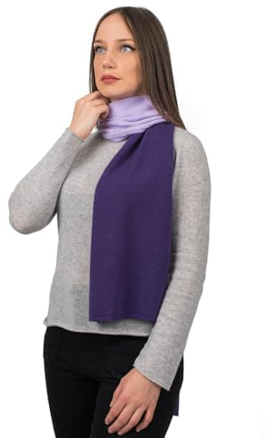 DALLE PIANE CASHMERE Sciarpa Donna 100% Cashmere - Viola