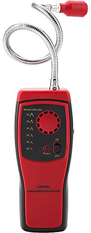 Détecteur de Fuite de Gaz Inflammable, Renifleur de Gaz Portable avec Alarme Sonore et Lumineuse pour Détecter Le Méthane, Le GPL, Le GNL, Le Carburant et Les Gaz d'Egout