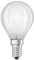OSRAM Filament LED Lampe mit E14 Sockel, Warmweiss (2700K), Tropfenform, 1.5W, Ersatz für 15W-Glühbirne, matt, LED Retrofit CLASSIC P