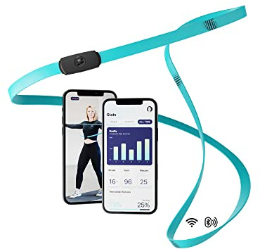STRAFFR smartes Fitnessband mit live App-Tracking, Widerstandsband für Muskelaufbau & Krafttraining zuhause (5-15kg)