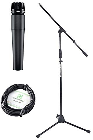 Shure SM57-LCE - Set de micrófono para instrumentos (incluye trípode y cable XLR)