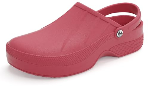 Lakeland Active Women’s Allonby Waterproof Wide Fit Clogs for Garden Work Theatre Kitchen - Raspberry - 5 UK