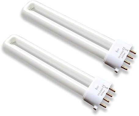 9 Watt 2G7 Base Fluorescent Light Bulb,Replacement for Satco S8365, Kandolite 96500,Coleman Lantern Bulb,Rayovac F9w-1 Light Bulb,CF9DS/E/841,4 Pin 2G7 Base,4100K 2PACK