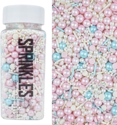 MakeSomeSweets UNICORN SWEETS Comestibles Sprinkles ROSE, BLEU - Vegan, sans huile de palme, décoration vibrante pour desserts, 100 g