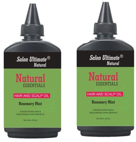 Salon Ultimate 2 x 59 ML Rosemary Mint Oil for Hair Growth, Pure & Natural Essential Oil Helps Reduce Dandruff, Makes Your Hair Long & Healthy, and Promotes Healthy Scalp, for All Hair Types