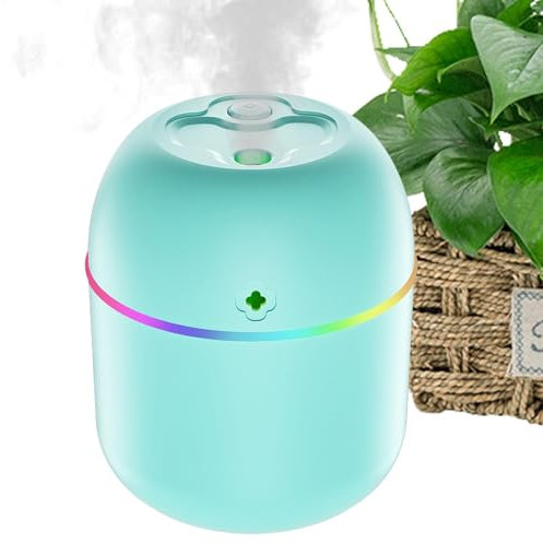 Wusideday Humidificador de escritorio | Humidificador de aire personal de 220 ml | Humidificador de escritorio con dos modos de pulverización | Humidificadores pequeños silenciosos