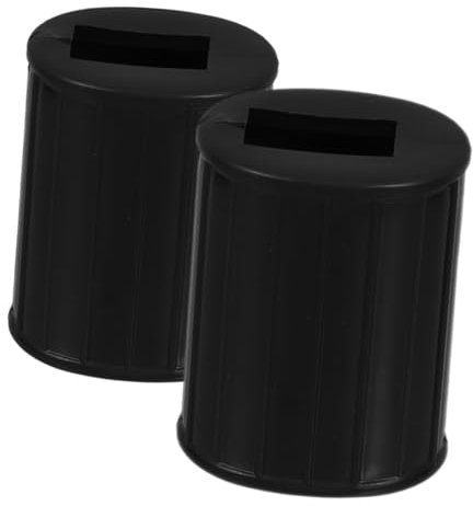 POPETPOP Lot De 2 Accessoires pour Parasol D'Extérieur Anneau De Trou pour Table De Patio Pièces De Rechange pour Extérieur en Polypropylène Noir