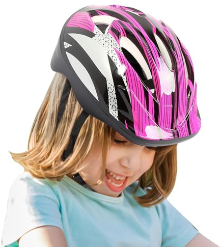 Casque De Vélo Réglable pour Enfant De 3 À 18 Ans, Casque Trottinette Enfant Skateboard Réglable, Casques De Protection Confortable pour Scooter, Planche À roulettes, Cyclisme