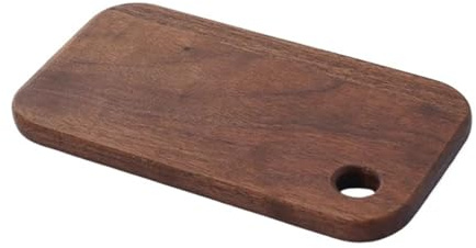 Ostbräda brädor skärljus resa trä brun skärbräda för camping picknick kök mat valnöt (S 15,5 x 8,5 x 1 cm)