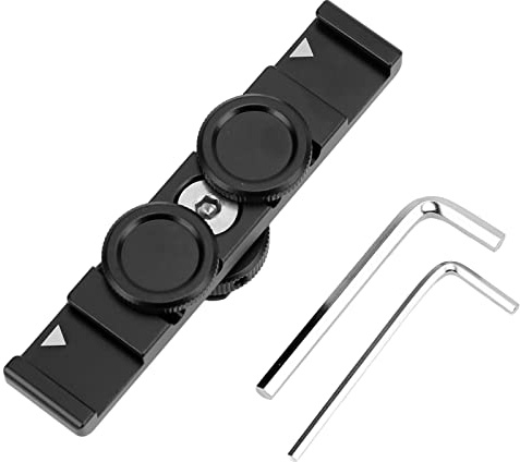 LIYJTK Barra di estensione della fotocamera Staffa per luce flash con attacco per slitta fredda per riprese con microfono monitor