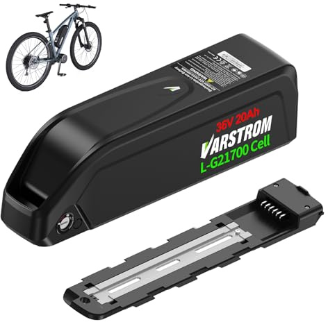 Varstrom Batteri för Ebike 36 V 20 Ah - Celler L*/G 4 800 mAh 720 Wh lång batteritid med laddare för Ebike konverteringskit 1500 W, 1 000 W, 750 W, 500 W, 350 W, 250 W (liten storlek)