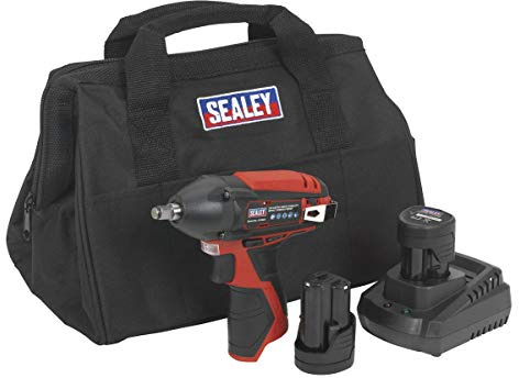 Sealey 12V SV12 Series 3/8 Sq Drive Impact Wrench Kit - 2 Batteries - CP1204KIT
