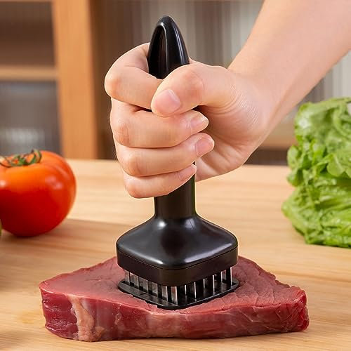 Meat Tenderizer Needle, 24-Pin Stainless Steel Meat Tenderizer Needle Tool for Kitchen Cooking Chicken Breasts Steak, Pork, Chicken, Fish, Beef