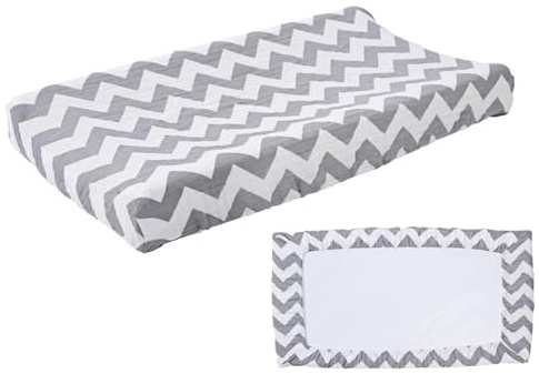 Copertura per fasciatoio, copertura impermeabile per fasciatoio, in morbido cotone elasticizzato, 81 x 40,6 cm, con motivi stampati, per cameretta dei bambini