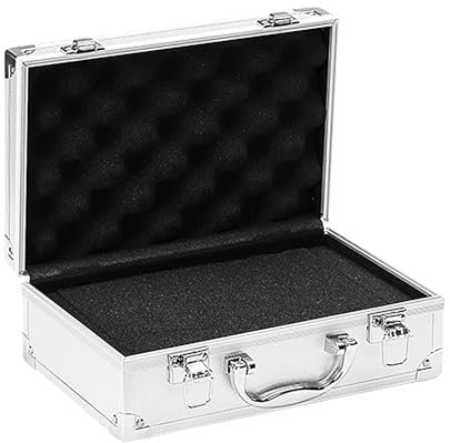 Scatola Portaoggetti Portatile In Alluminio, Valigetta Da Trasporto, Piccola Cassetta Porta Attrezzi Universale, Scomparto Porta Attrezzi Imbottito In Schiuma, Orologi Cosmetici