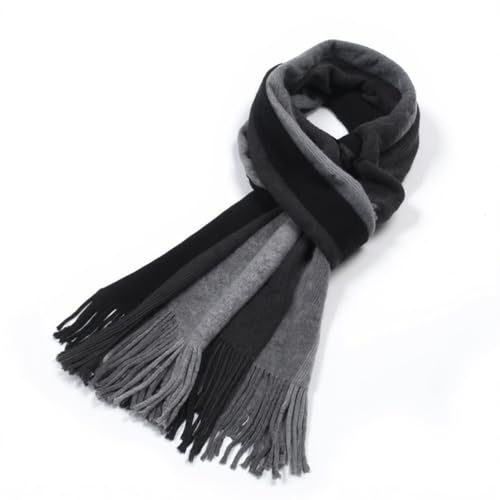Kotashion Hombre Bufanda de invierno Súper Suave y Cálida Cuadros Clásica con Borlas a Rayas Informal Negocios para Hombre y Mujer
