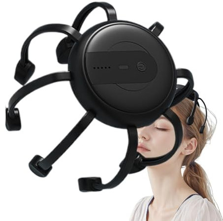 Aparato Eléctrico Para Masaje De Cabeza – Rascador Suave, Vibrador Recargable | Diseño Inspirado En Tentáculos Flexibles, Calma Muscular Y Revitalización Capilar Durante Descansos En Cama, Sofá O Escr