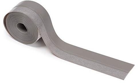 XXHNBF Strisce di Tenuta scorrevoli da 1/3/5 m for guarnizioni di Porta, paraspifferi, guarnizioni for Porte scorrevoli Senza Telaio, guarnizioni in Gomma siliconica, Utensili for la casa ER(Gray,3M)