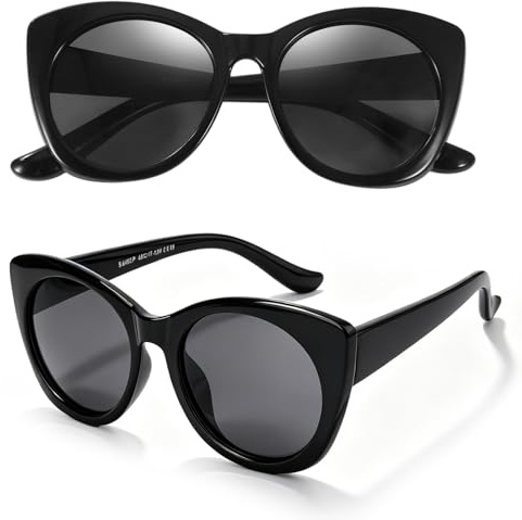 Hifot Polarized Kids Sunglasses Girls, UV Protection Polarized Toddler Sunglasses, TPEE Flexible Unbreakable Cat Eye Frame Kids Sun Glasses for Girls Boys Age 3-8 for Summer Beach Outdoor