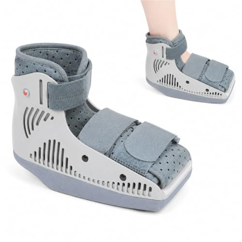 Avlastningssko Ortopedisk Stövel för Metatarsalfraktur och Hallux Valgus Operation - Justerbar Gipsstövel med 15 Graders Avlastning för Framfot och Häl(Heel pressure relief,L)