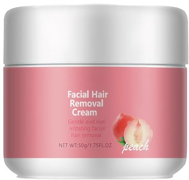Crema Depilatoria Facial Mujer 50g Crema Depilatoria del Labio Superior Depilación Suave Sin Irritación Adecuado para Labio Superior, Mejillas, Mentón y Manos