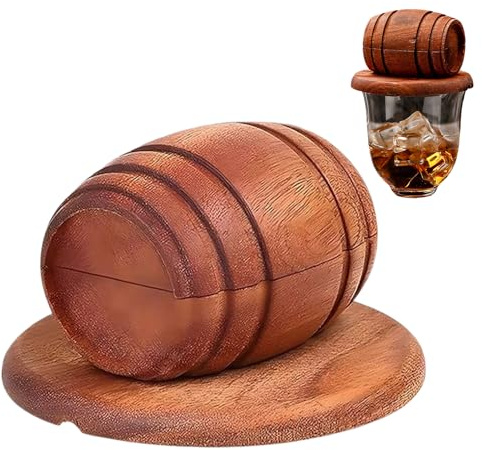 Qiwieod Ahumador de Bebidas, dispensador de de Madera, Accesorio para Bar, ahumador para Bebidas, Regalo para Padre, Marido, Familia, Amigos, Hombres, cumpleaños, Vacaciones