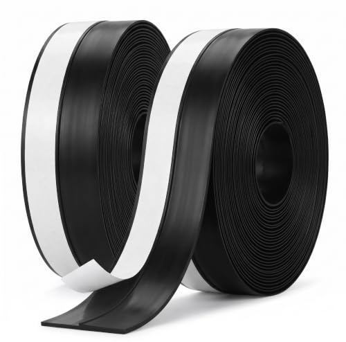 10M Black Silicone Seal Door Strip Bottom for Windows Doors House Gaps-2Pcs