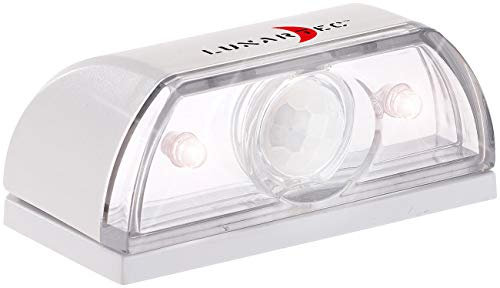 Lunartec Treppen Beleuchtung: Mini-LED-Treppenleuchte & Nachtlicht, PIR-Bewegungssensor, 5 lm, 0,12W (Treppenbeleuchtung Batterie, Treppenlicht Batterie, Bewegungsmelder batteriebetrieben)