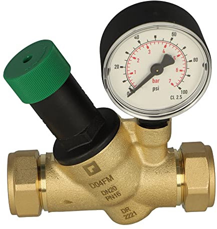 Honeywell 22 mm d04fm-3/4zgc Druckminderer mit Manometer