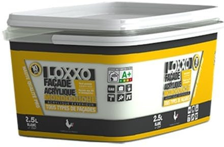 LOXXO Peinture Façade Acrylique 2,5L Blanc 2,5 L
